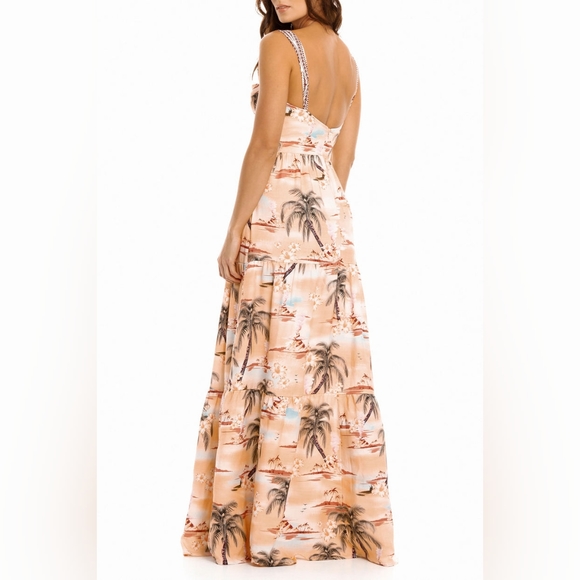 NWT AGUA BENDITA | Dunna Luau Maxi Dress XS/S - Picture 3 of 11